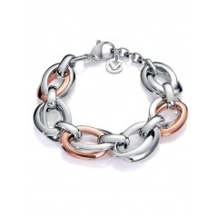 6420P09019 - Pulsera de acero e ip rosa para mujer