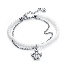 90029P01010 - Pulsera de acero, circonita y cristal blanco de Viceroy Fashion para mujer