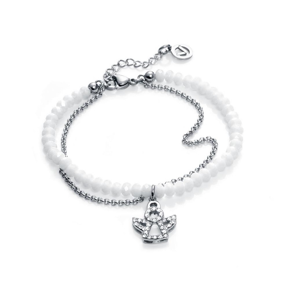 90029P01010 - Pulsera de acero, circonita y cristal blanco de Viceroy Fashion para mujer