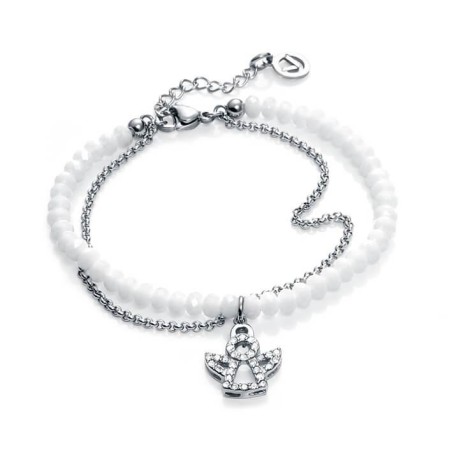 90029P01010 - Pulsera de acero, circonita y cristal blanco de Viceroy Fashion para mujer