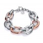 6420P09019 - Pulsera de acero e ip rosa para mujer