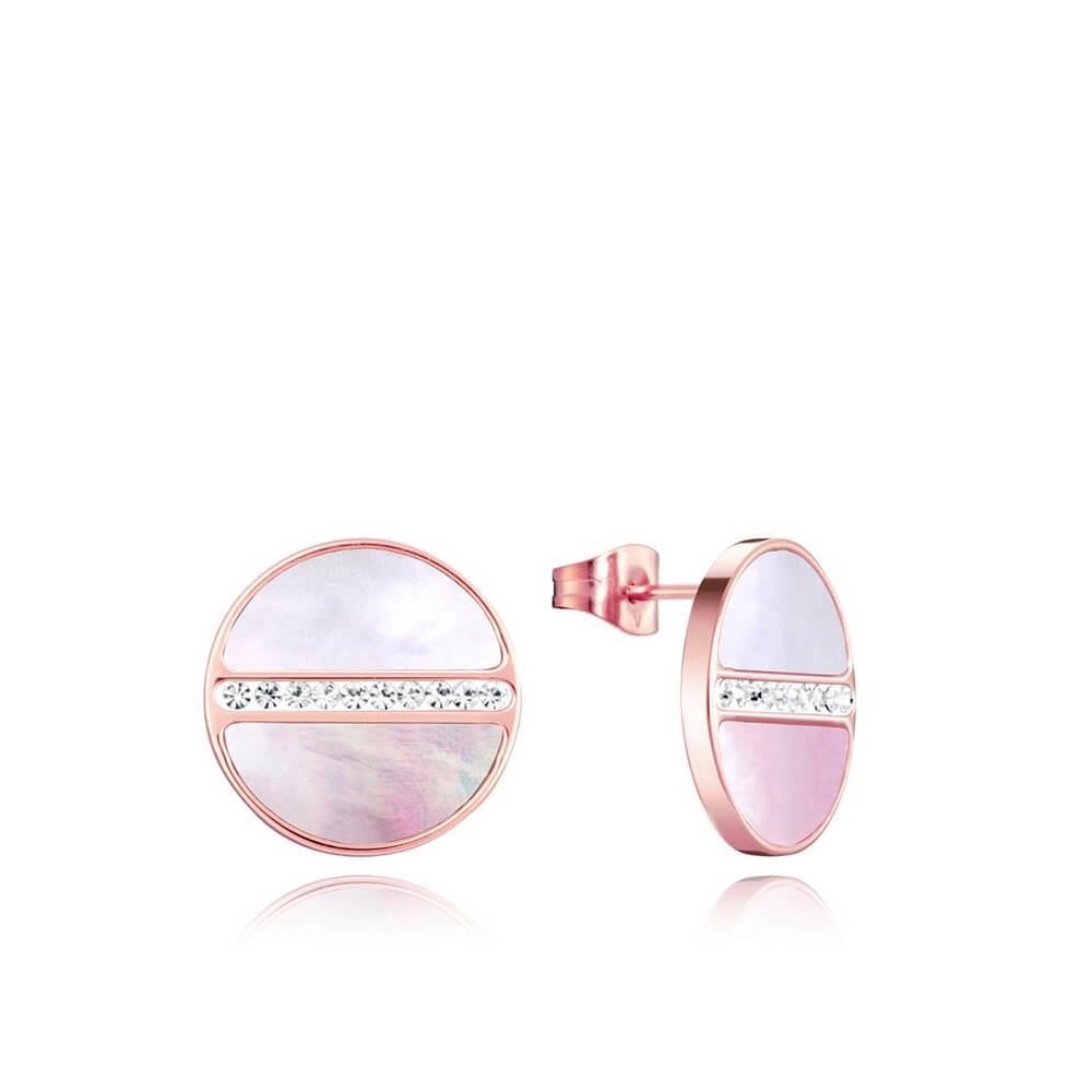 75075E01012 - Pendientes Viceroy Fashion de acero madre perla y circonitas para mujer