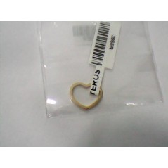 3955R - COLGANTE CORAZON LISO ROSA 12 MM