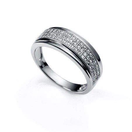 7006A014-30 - Anillo de plata Jewels y cristal para mujer. Talla 14. 