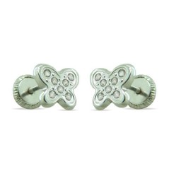 3083B - PENDIENTES MARIPOSA MICRO ENGASTE TORNILLO