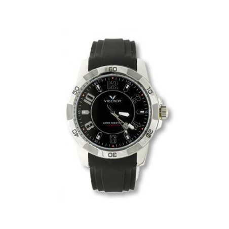 47669-55 - Reloj Viceroy de Hombre. Esfera Redonda de color Negro. Caja de Acero e Ip negro