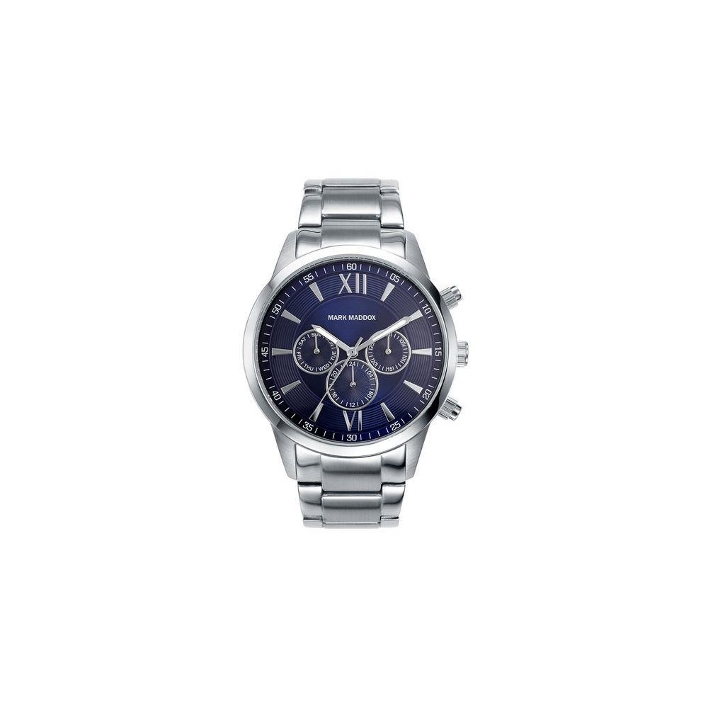 HM6002-33 - Reloj Mark Maddox de Hombre. Esfera redonda de color azul 