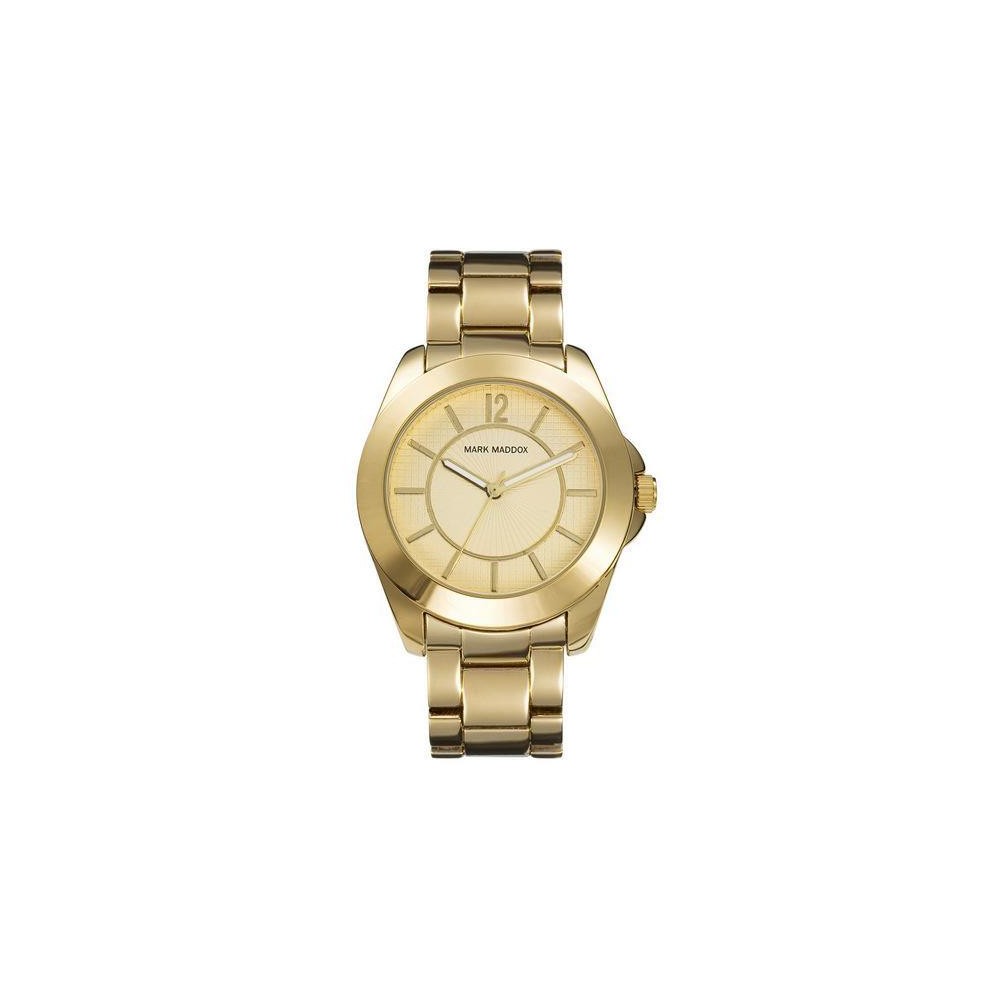 MM3004-95. - Reloj Mark Maddox de Mujer. Modelo MM3004-95. Esfera redonda de color dorado 