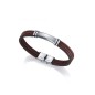 6454P01011 - Pulsera Viceroy Fashion de piel triple marron y acero