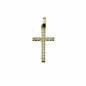 CRU7582/BT-A - Cruz de oro 18k con con 16 diamantes talla brillante