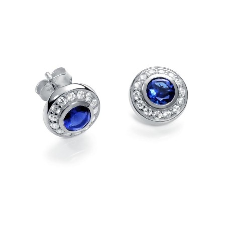 7004E000-33 - Pendientes Viceroy Jewels de plata con circonitas y cristal azul para mujer.