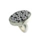 4045A01517 - Anillo Viceroy Fashion de flores en metal y murano violeta. Talla adaptable a la