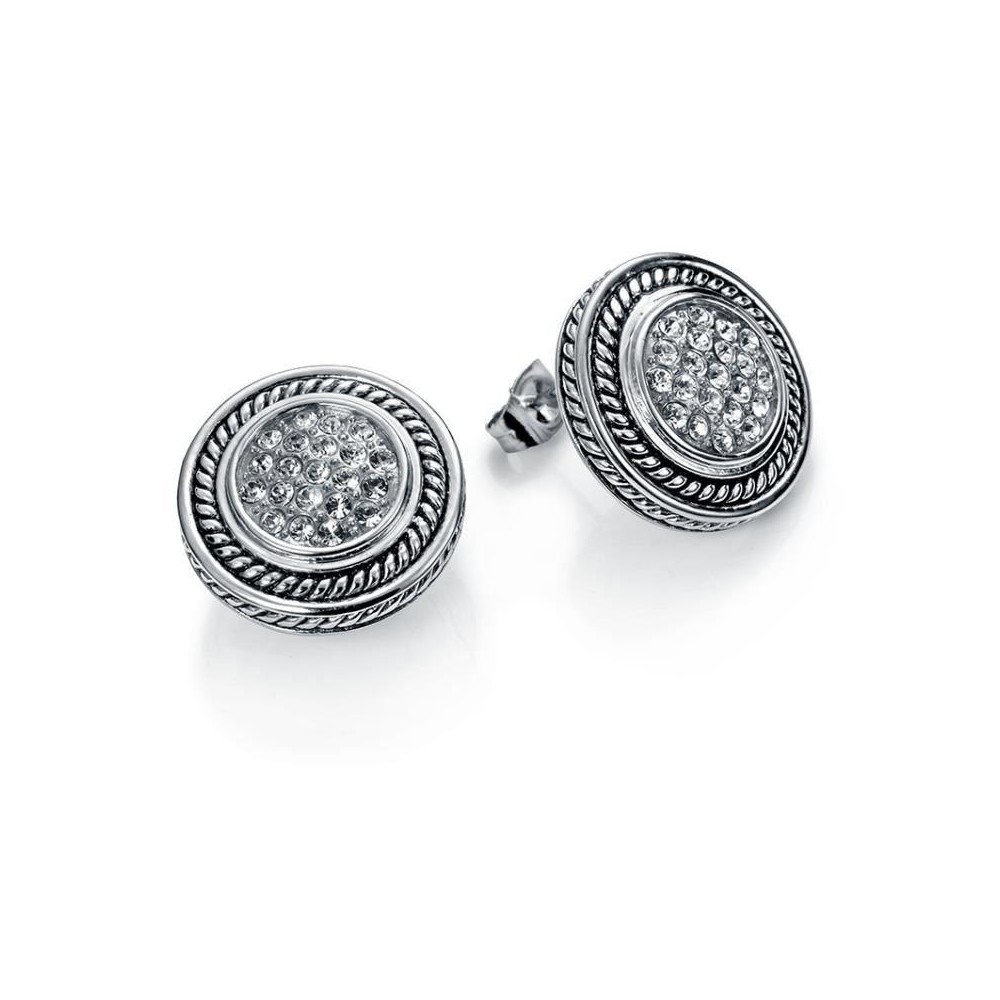 80003E11000 - Pendientes Viceroy Fashion de acero y cristales para mujer.