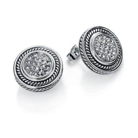 80003E11000 - Pendientes Viceroy Fashion de acero y cristales para mujer.