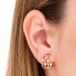 G1990A - Pendientes de Tiras con Circonitas Chapados en Oro 18K - Colección Essentials