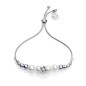 7037P000-60 - Pulsera de plata con circonita y perla Shell