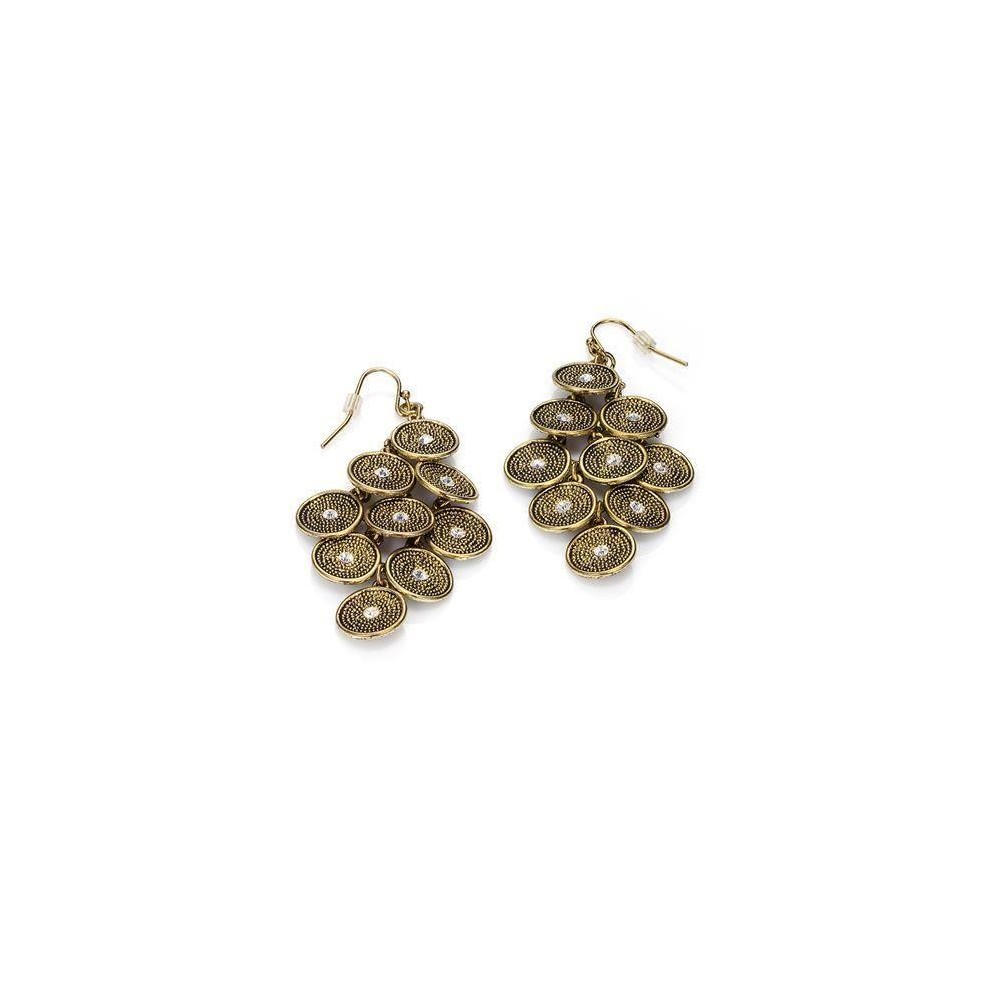 3069E09012 - Pendientes Viceroy Fashion de metal chapado bronce para mujer.