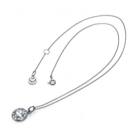 7004C000-30 - Collar de plata Viceroy Jewels con circonita y cristal para mujer