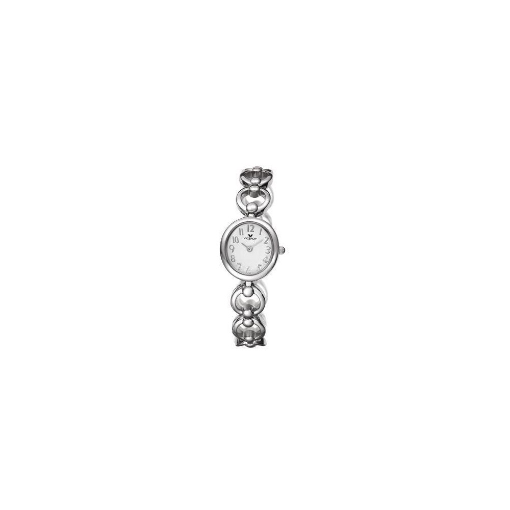 46556-05 - Reloj Viceroy Niña. Esfera Ovalada de color Blanco. Caja de acero y brazalete de