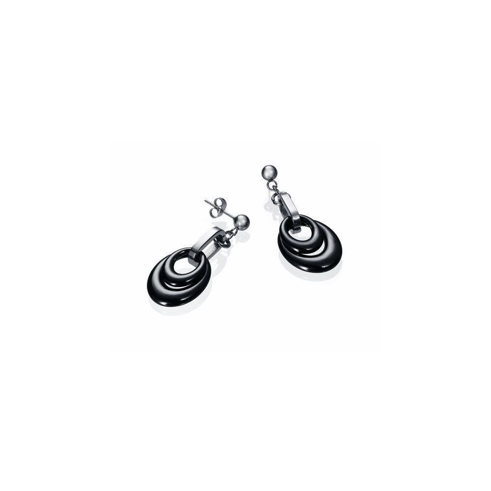 6184E09010 - Pendientes Viceroy Fashion de acero y cerámica para mujer.