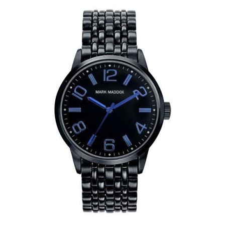 HM3001-95 - Reloj Mark Maddox de Hombre.  Esfera redonda de color negro 