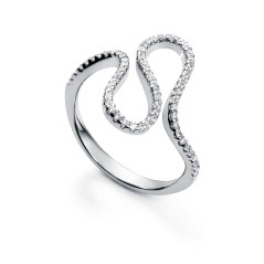 7041A014-30 - Anillo Viceroy Jewels de plata y circonitas para mujer.