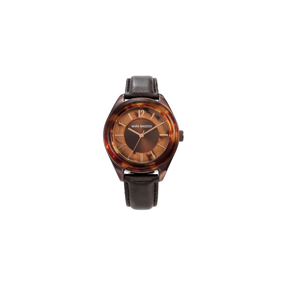 MC3003-45 - Reloj Mark Maddox de Mujer. Esfera redonda de color marron cho