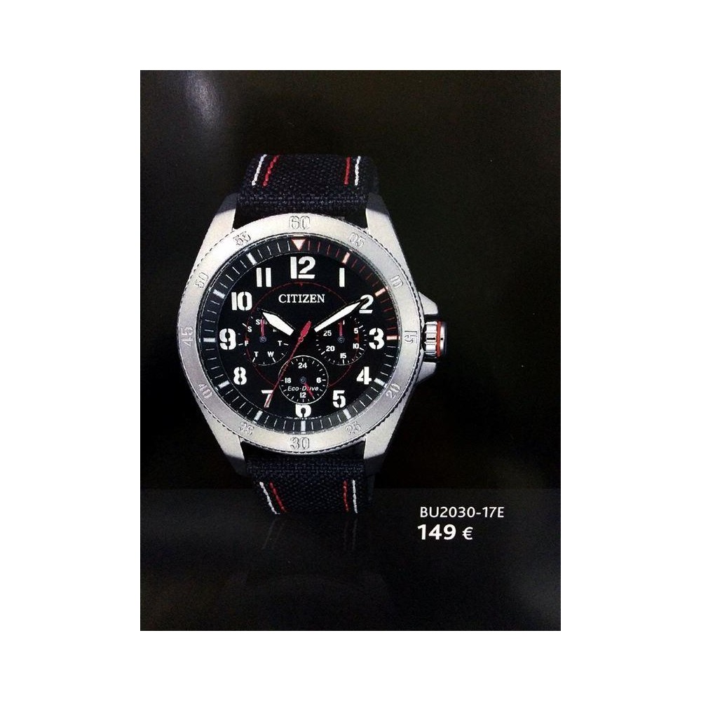 BU2030-17E - Reloj Citizen Eco Drive acero inoxidable. Coleccion MILITARY.