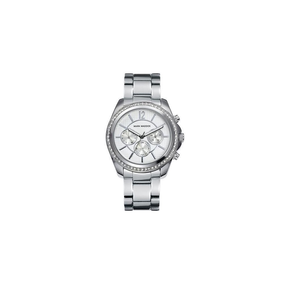 MM3005-05. - Reloj Mark Maddox de Mujer. Esfera redonda de color blanco 