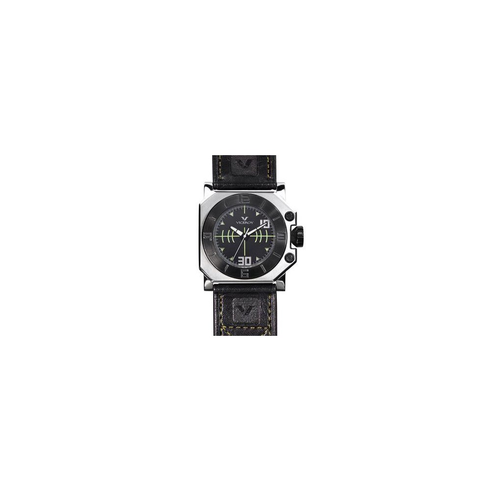 432117-65 - Reloj Viceroy colección REBEL MEN de Hombre.  Esfera Cuadrada de color Negro. Caj