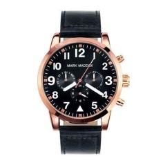 HC3004-54 - Reloj de Hombre. Esfera redonda de color negro 