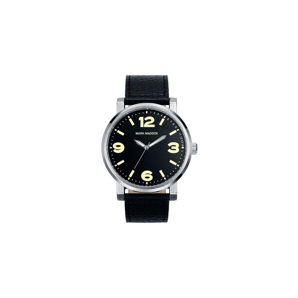 HC0003-55 - Reloj Mark Maddox de Hombre. Esfera redonda de color negro 