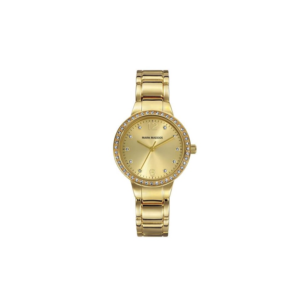 MM7002-95 - Reloj Mark Maddox de Mujer brazalete de metal dorado