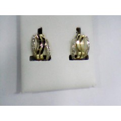 3053/1 - PENDIENTES 2 BANDAS 2 CARRES OMEGA