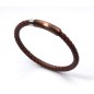 6287P09011 - Pulsera Viceroy Fashion en acero, piel e ip marron para mujer. 