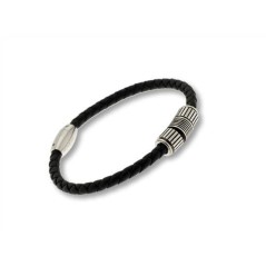 2191P01010 - Pulsera Viceroy Fashion para hombre en acero y piel