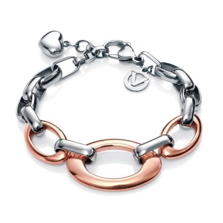 6291P19019 - Pulsera Bicolor de acero e ip rosado de Viceroy Fashion para mujer.