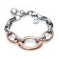 6291P19019 - Pulsera Bicolor de acero e ip rosado de Viceroy Fashion para mujer.