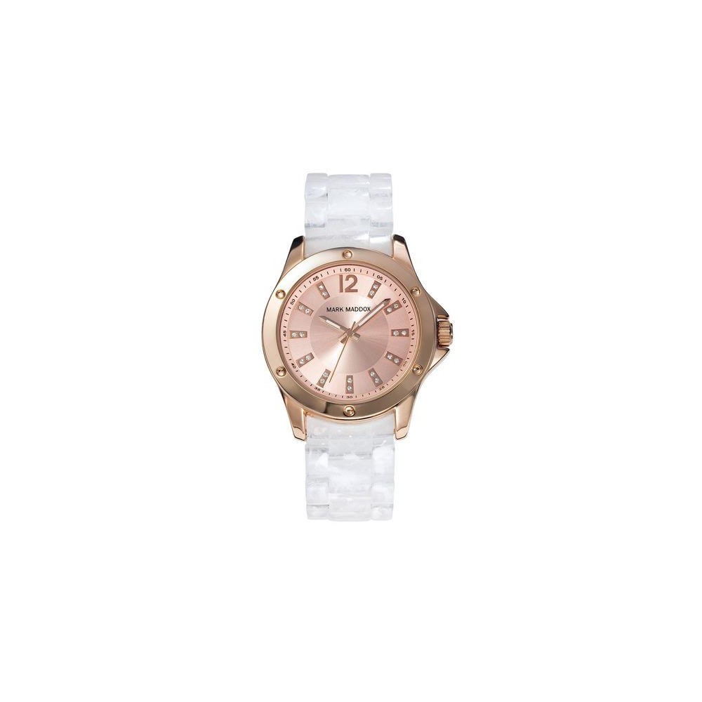 MP3005-99 - Reloj Mark Maddox de Mujer. Esfera redonda de color salmon 