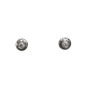 RR-B9263/34 - Pendientes de oro blanco con chatón y diamante de 3,5 mm de 0,34 cts VS-H