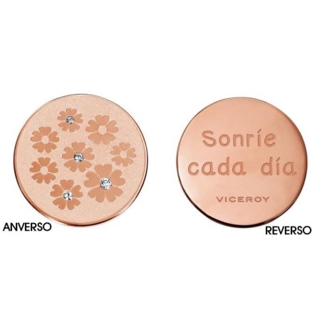 VMC0005-09 - Medallón de Viceroy en acero e ip rosa para mujer.  VMC0005-09