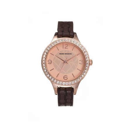 MC6001-25 - Reloj Mark Maddox de Mujer. Correa de piel de color marron. Esfera redonda de co