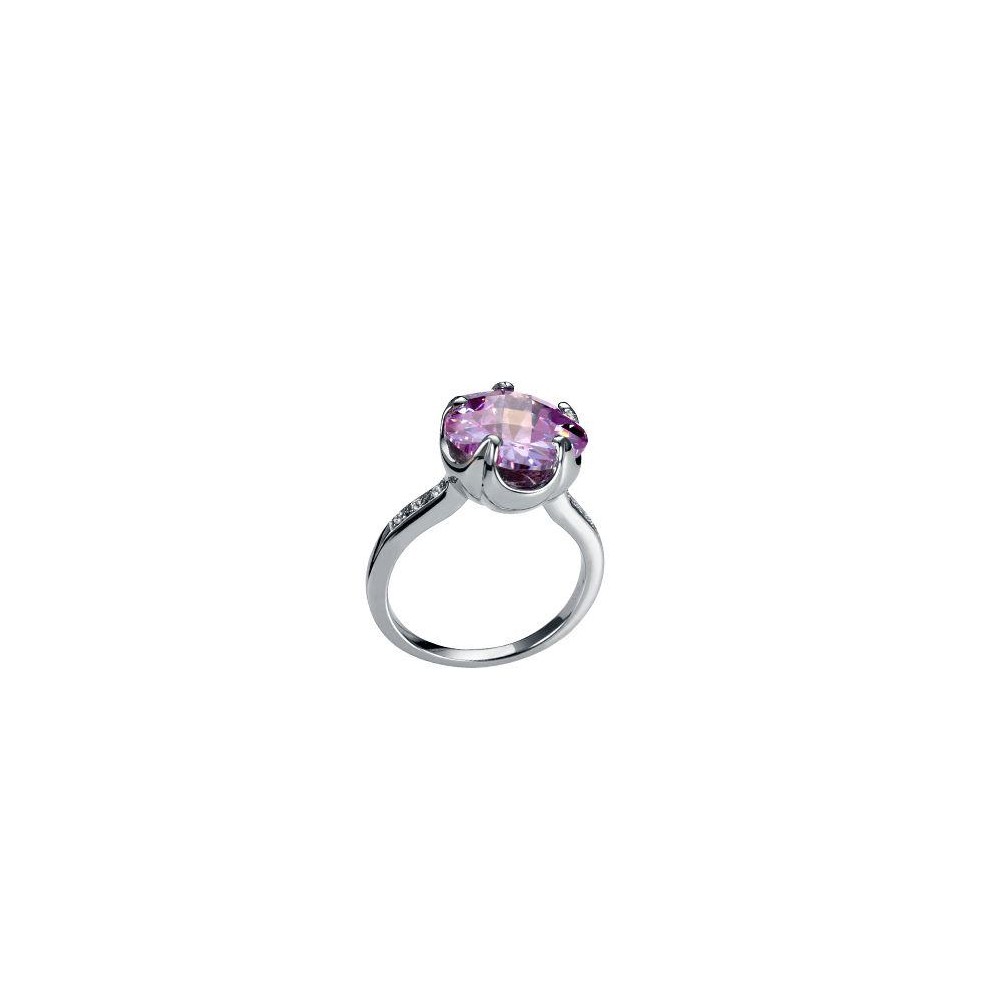 8006A014-37 - Anillo Viceroy Jewels. Plata de ley. Circonia lavanda. Talla adaptable a la medi