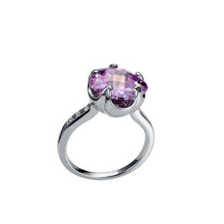 8006A014-37 - Anillo Viceroy Jewels. Plata de ley. Circonia lavanda. Talla adaptable a la medi