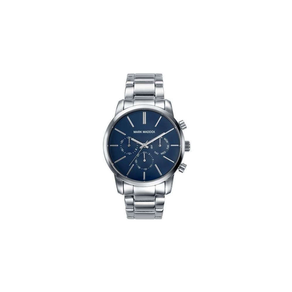 HM0006-37 - Reloj Mark Maddox de Hombre. Esfera redonda de color azul 