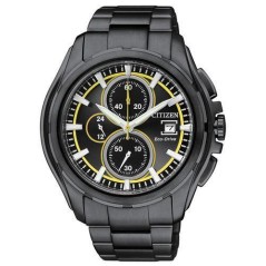 CA0275-55F - Reloj CITIZEN coleccion CRONO RACING. Acero pavonado. Eco Drive. Cronografo