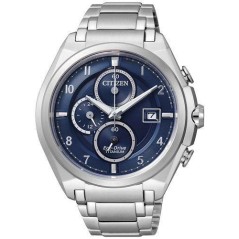 CA0350-51L - Reloj Citizen Super Titanium TI+IP Crono Eco Drive 035. Esfera azul. Cristal zaf