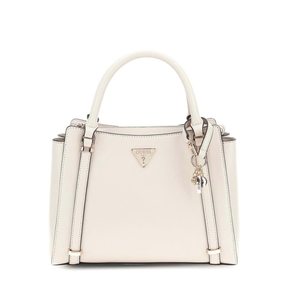 HWVG9493060-BON - Bolso de mano Guess Daryna Satchel en color hueso