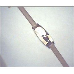 129379 - PULSERA ACERO SRA. BEIGE