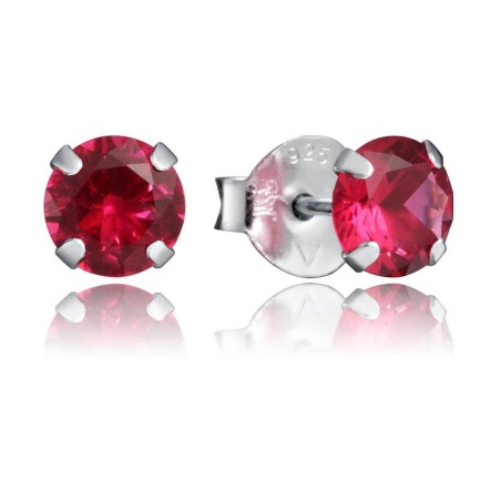 5035E000-57 - Pendientes de plata de ley con cristal de color para mujer